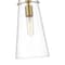 Z-Lite Kira Pendant, 1-Light, 6.5 In.W x 13 In.H, Modern Gold/Clear 7508P-ROD-MGLD - alternate 6
